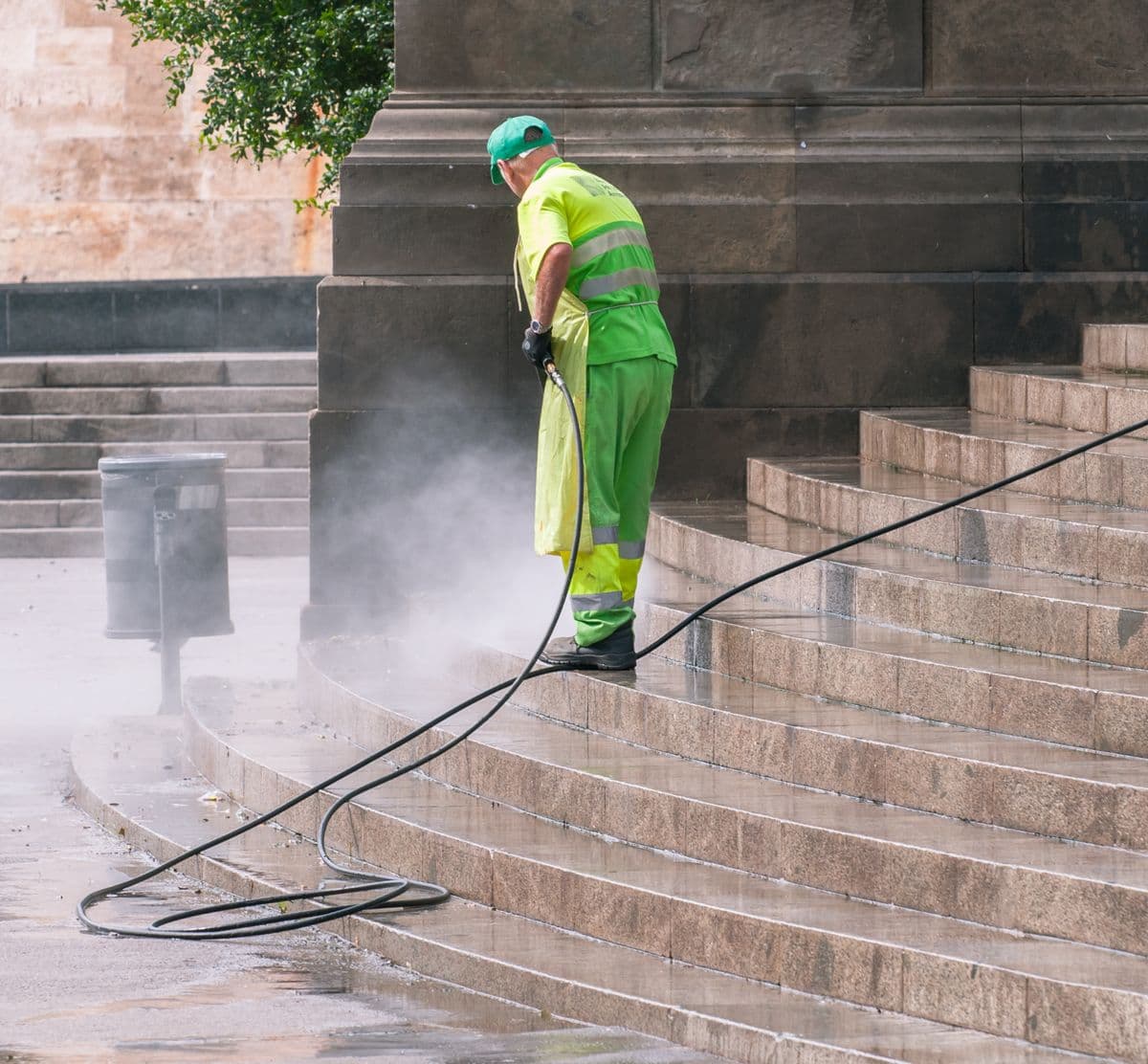 Pressure washing